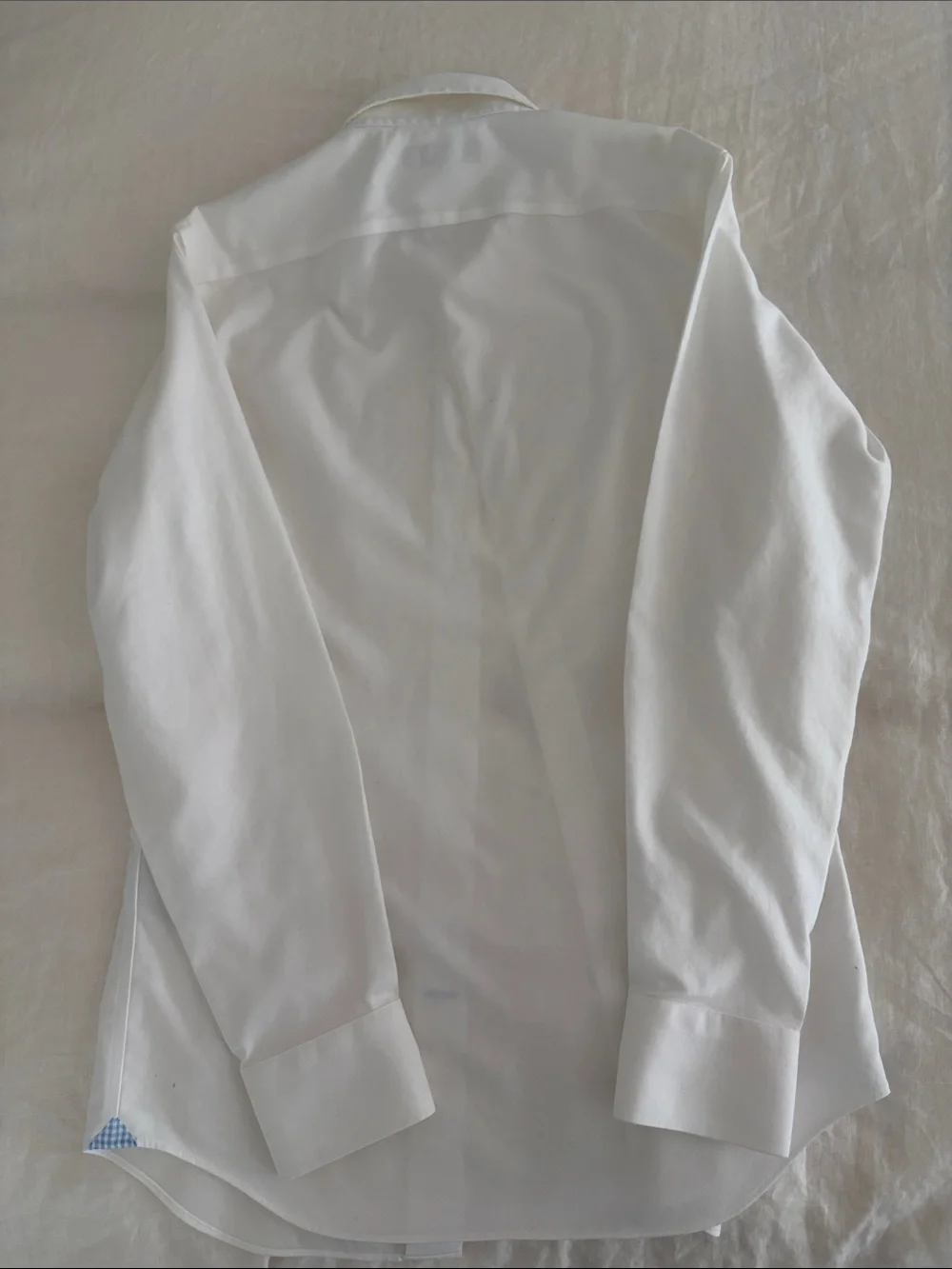 Banana Republic White Men's Dress Shirt - Spread Collar